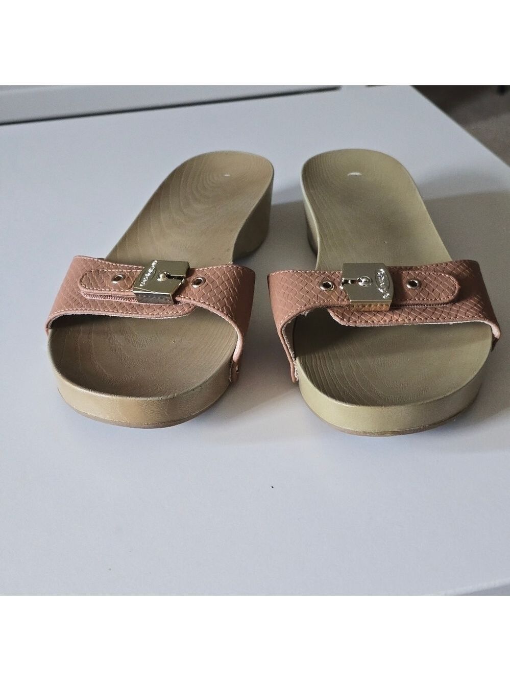 Dr. Scholl's Tan Mules with Ergonomic Footbed - Picture 6 of 9